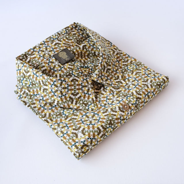 Pentagram Half Sleeve Button Up Shirt