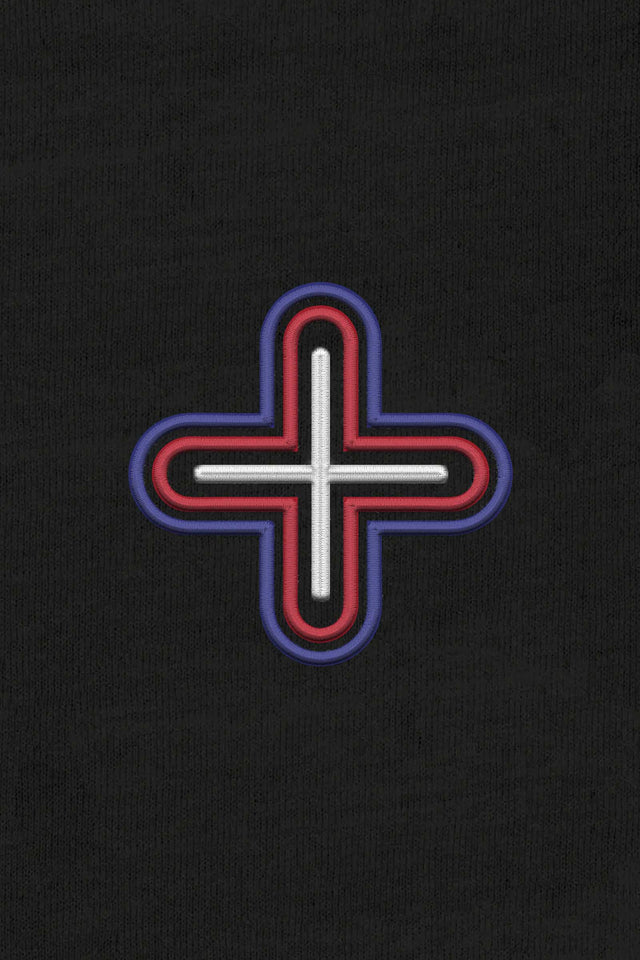 Plus - Color Embroidery - Men Hoodie