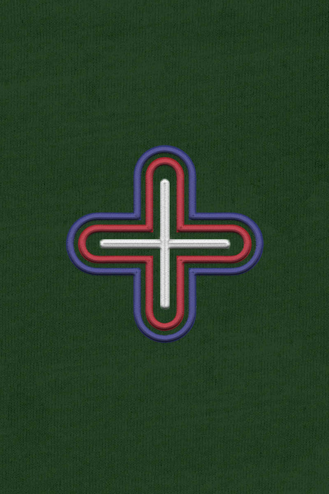 Plus - Color Embroidery - Men Hoodie