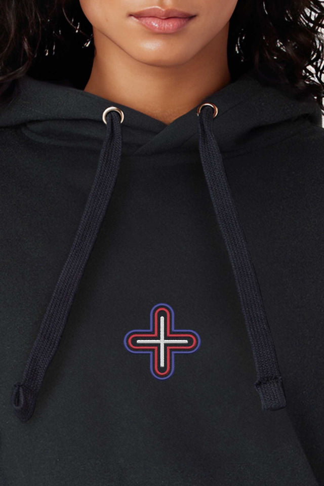 Plus - Color Embroidery - Woman Hoodie