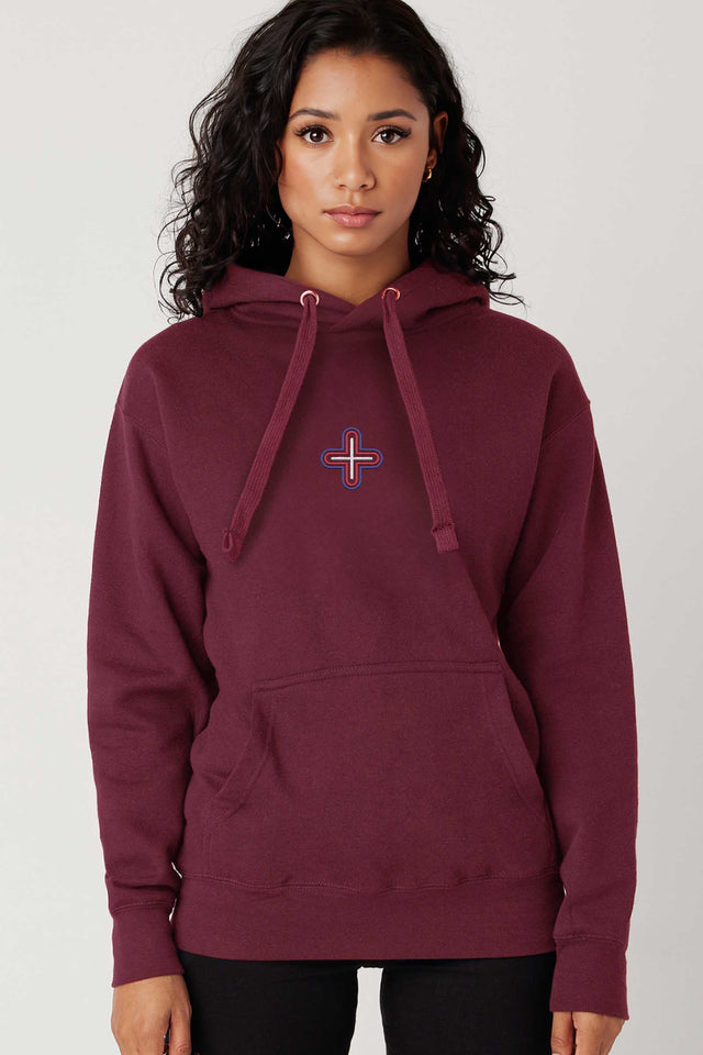 Plus - Color Embroidery - Woman Hoodie