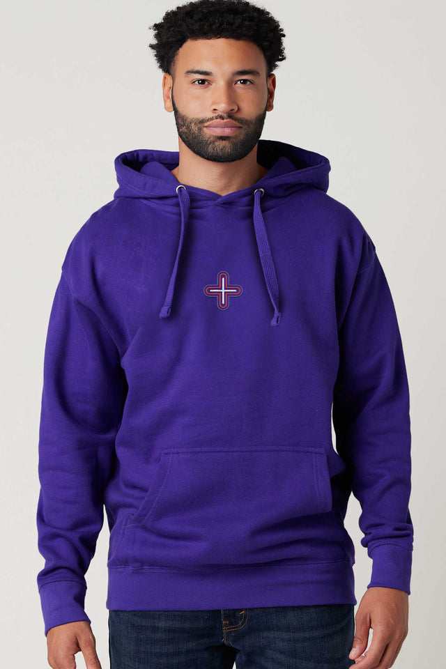 Plus - Color Embroidery - Men Hoodie