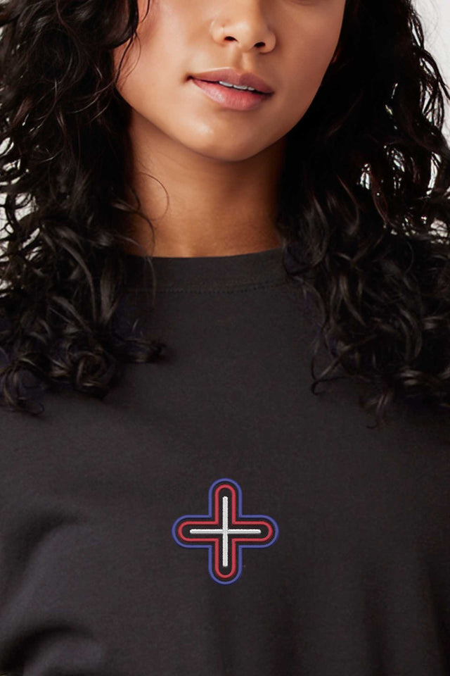 Plus - - Colorfull Embroidery Women Sweatshirt