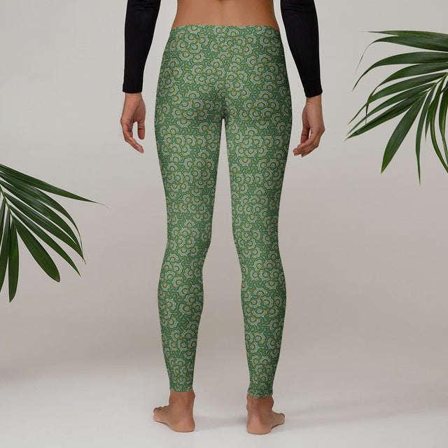 Leggings con estampado geométrico – Ramo Verde Oliva