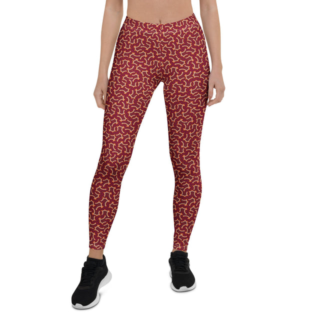 Leggings con estampado geométrico – Itzam Reds