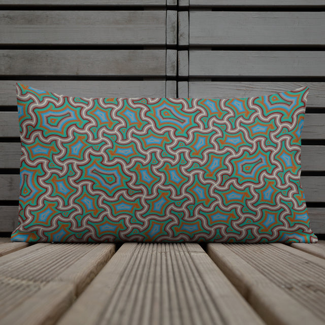 Patrón geométrico de almohada – Arpía