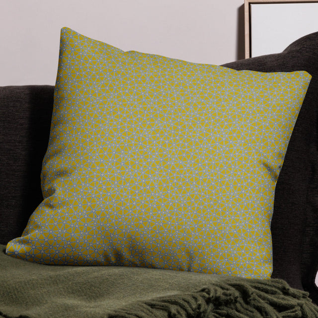 Cojín con patrón geométrico – Lumina Rays