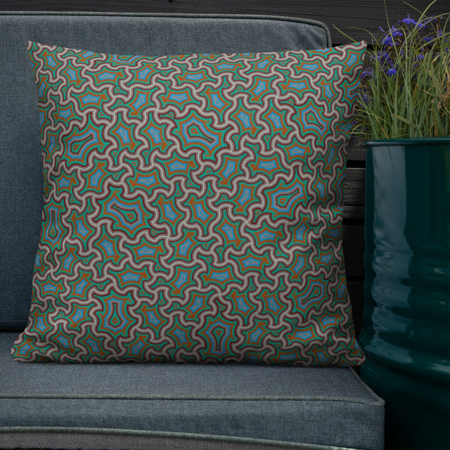 Patrón geométrico de almohada – Arpía