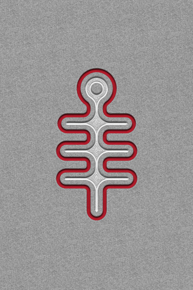 DMT Symbol - Color Embroidery - Men Hoodie