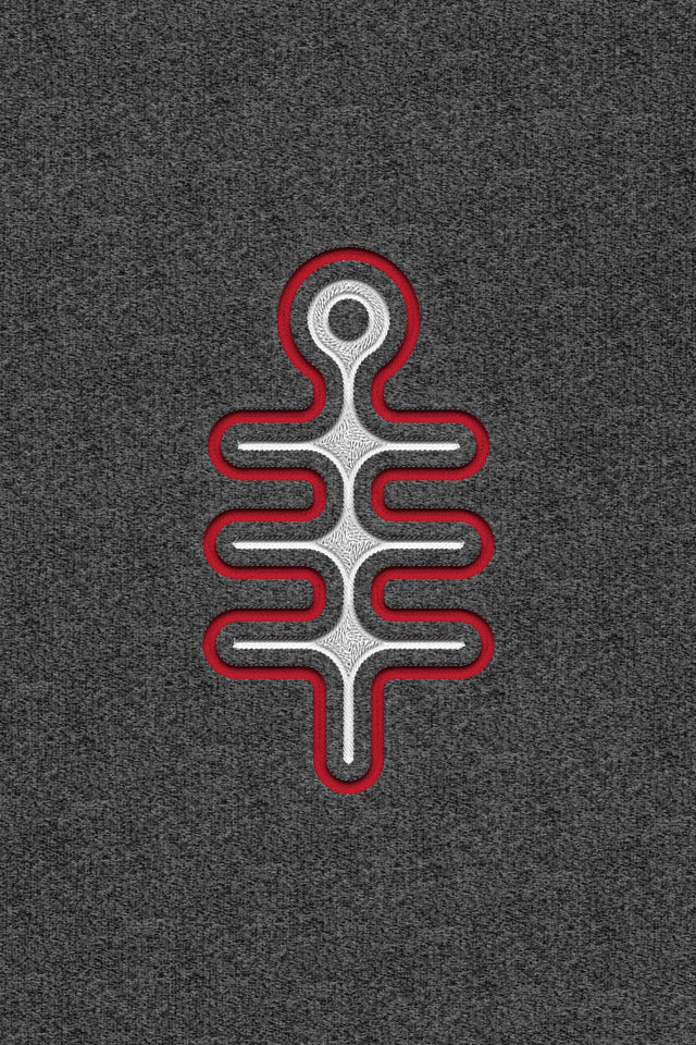 DMT Symbol - Color Embroidery - Men Hoodie