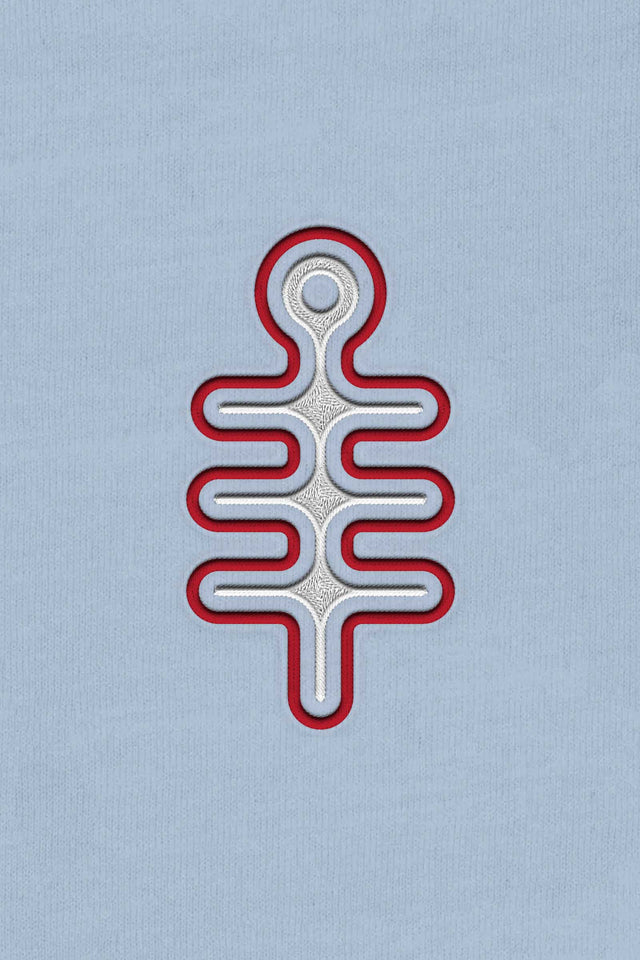 DMT Symbol - Color Embroidery - Men Hoodie