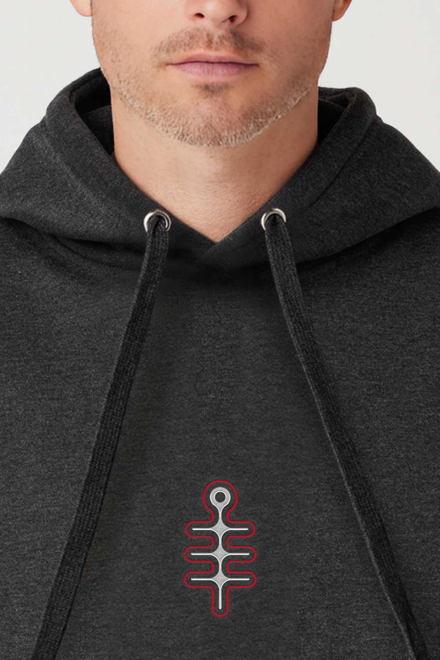 DMT Symbol - Color Embroidery - Men Hoodie