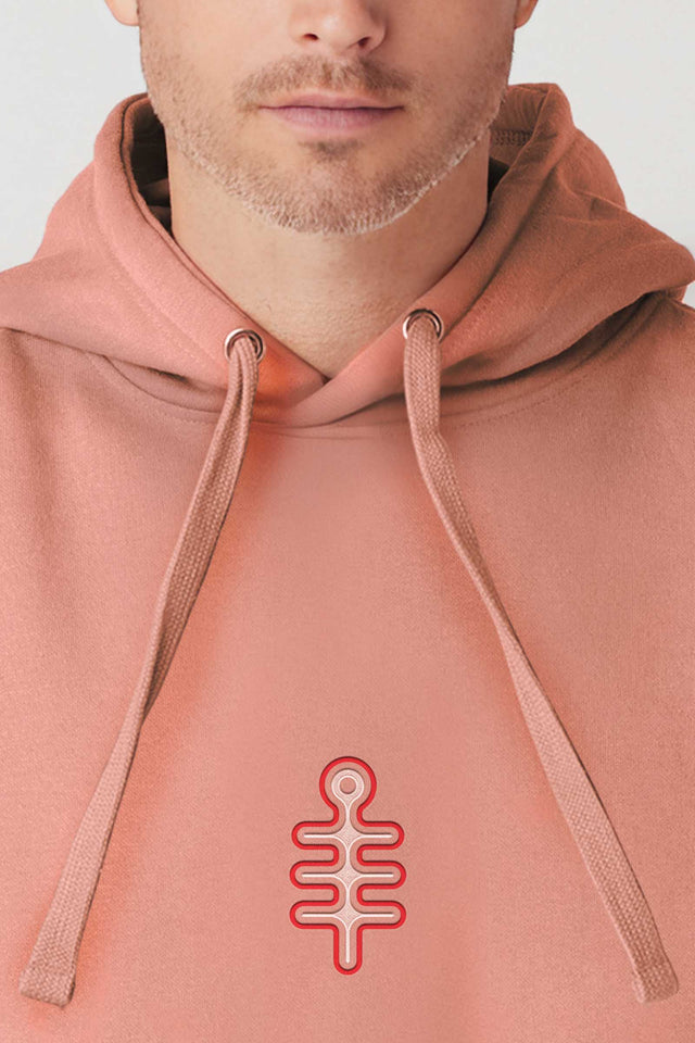 DMT Symbol - Color Embroidery - Men Hoodie