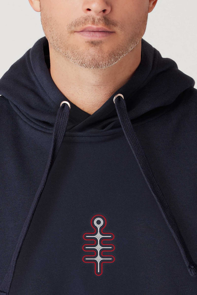 DMT Symbol - Color Embroidery - Men Hoodie