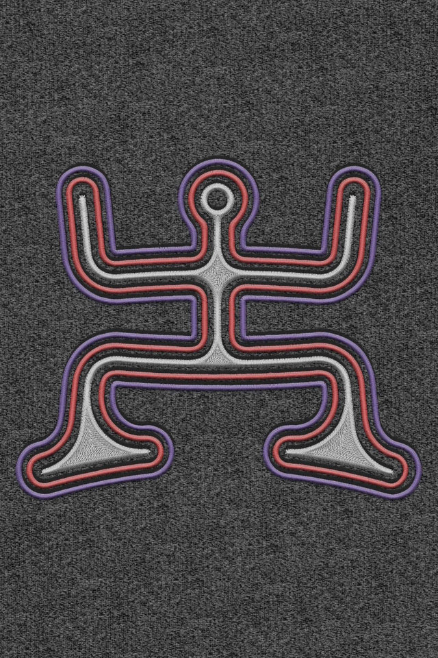 Psychedelic Party Color Embroidery - Women Hoodie