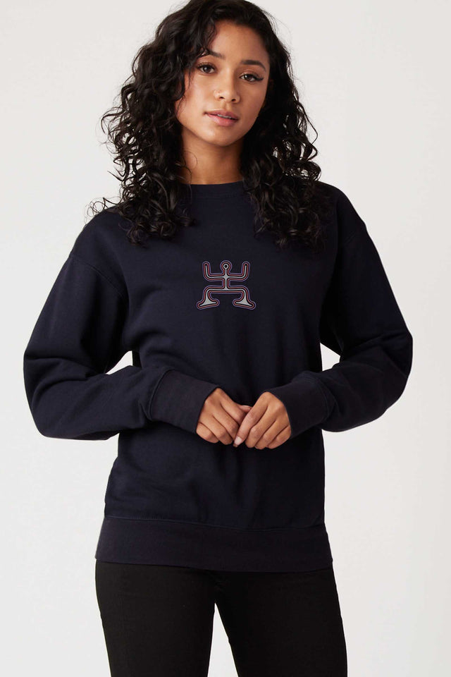 Party - Color Embroidery on Unisex Premium Sweatshirt