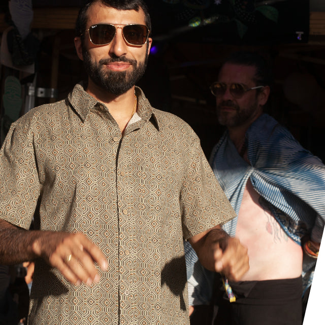 SHIPIBO CONIBO Half Sleeve Button Up Shirt