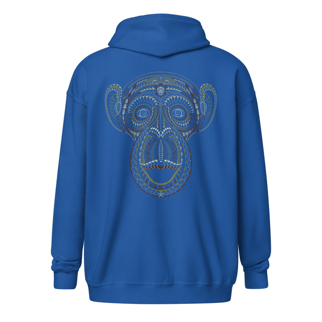 Unisex heavy blend zip hoodie - Ta Monkey