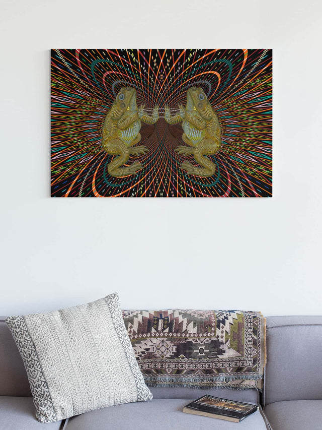 Bufo Alvarius Leinwand 24 x 36 (61X91 cm)