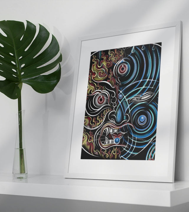 Mix Face Giclée Poster