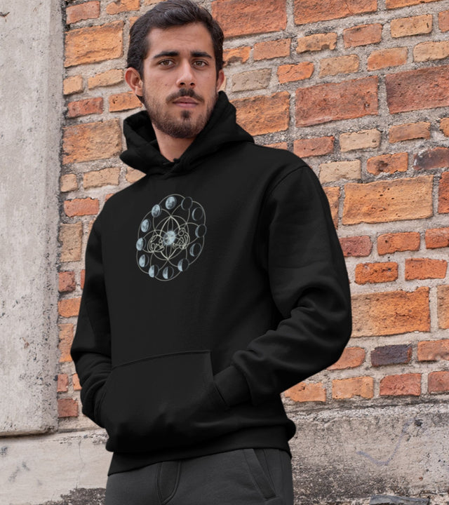 Moon Time Unisex Hoodie - Made to order - Choice of Colours
