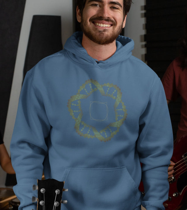 Square in a Circle Unisex Hoodie - Made to order - Choice of Colours