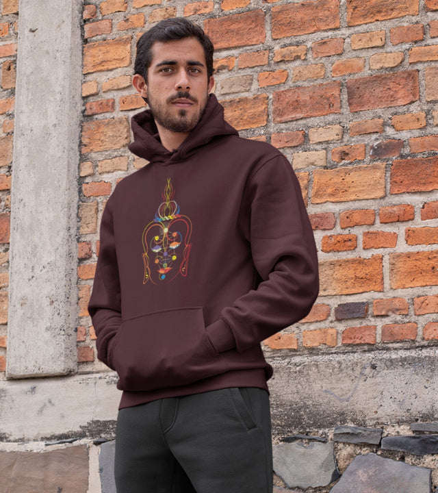 Regenbogen Buddha Unisex Hoodie - Auf Bestellung gefertigt - Farbwahl