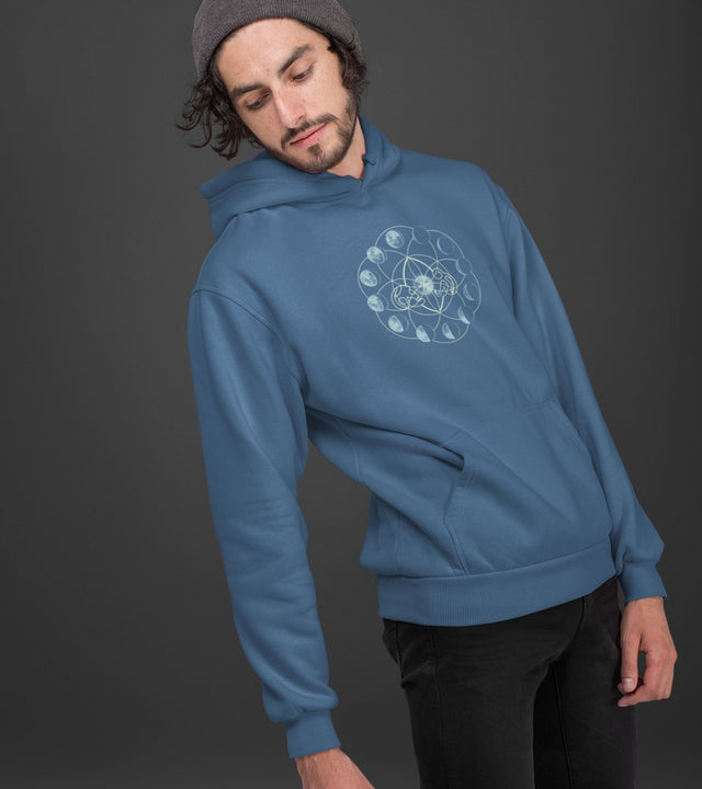 Moon Time Unisex Hoodie - Made to order - Choice of Colours