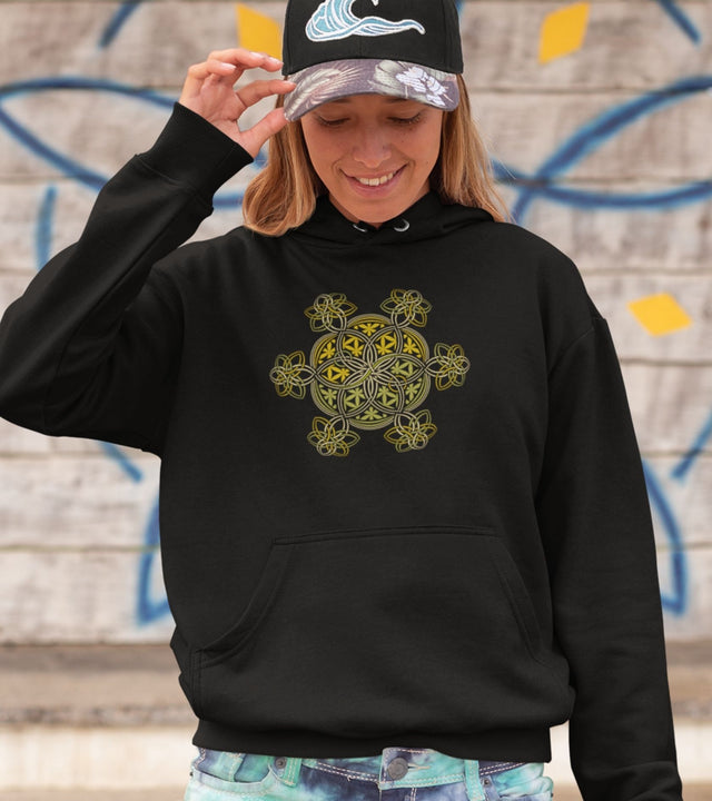 Flower of Life - YinYang - Unisex Hoodie - Made to order - Choice of Colours