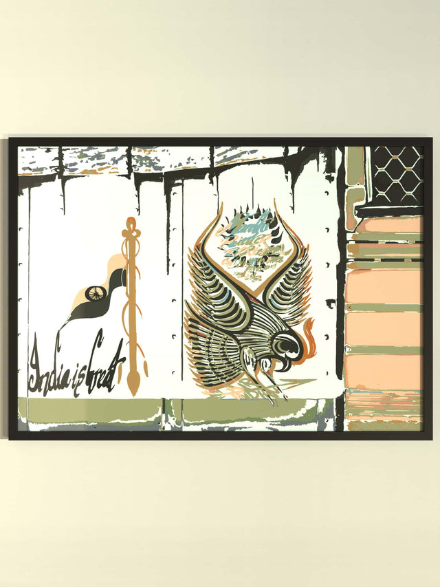 India is Great Tata Bird Framed Poster