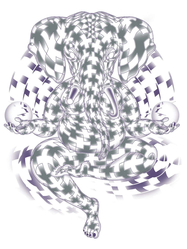 Ganesher Vibration Men T-Shirt - Made to order - White