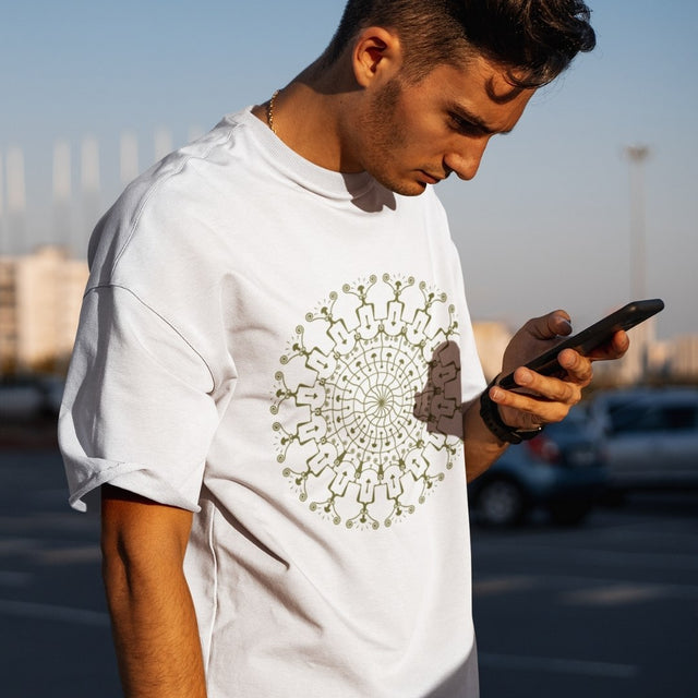 Shrooms Hora Glow Made to Order Men T-shirt - White