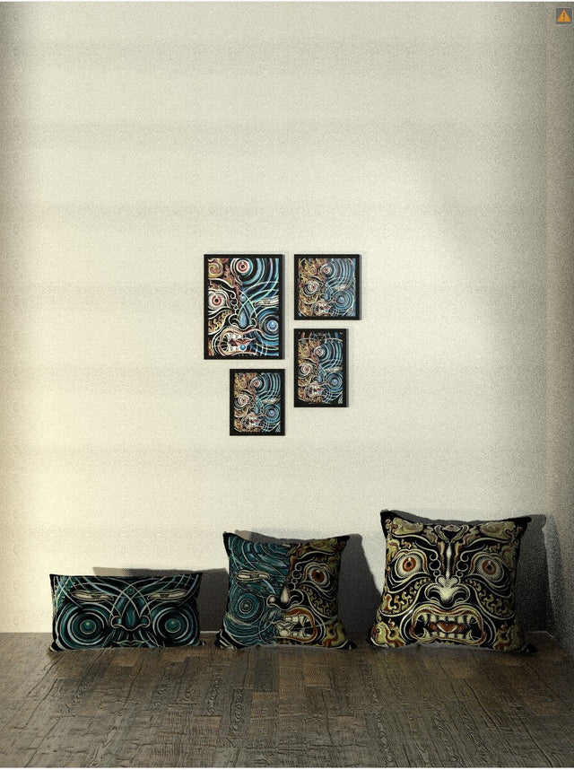 Yogabhoga Fire Face Cushion