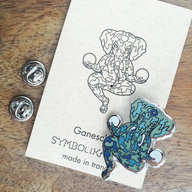 Ganesh Vibration Lapel Pin - symbolika