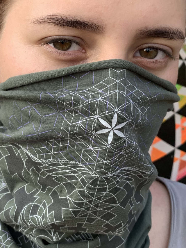 Ganescher Face Mask - Olive - symbolika