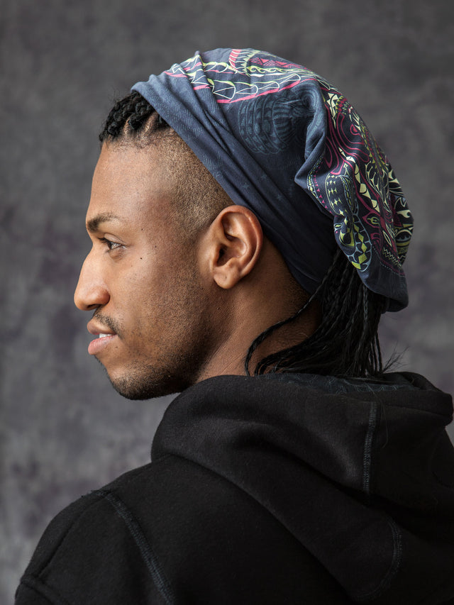 Ta Moko Face Mask - Grey - symbolika