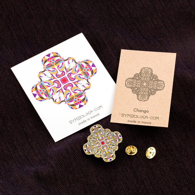 Chango Lapel Pin - symbolika