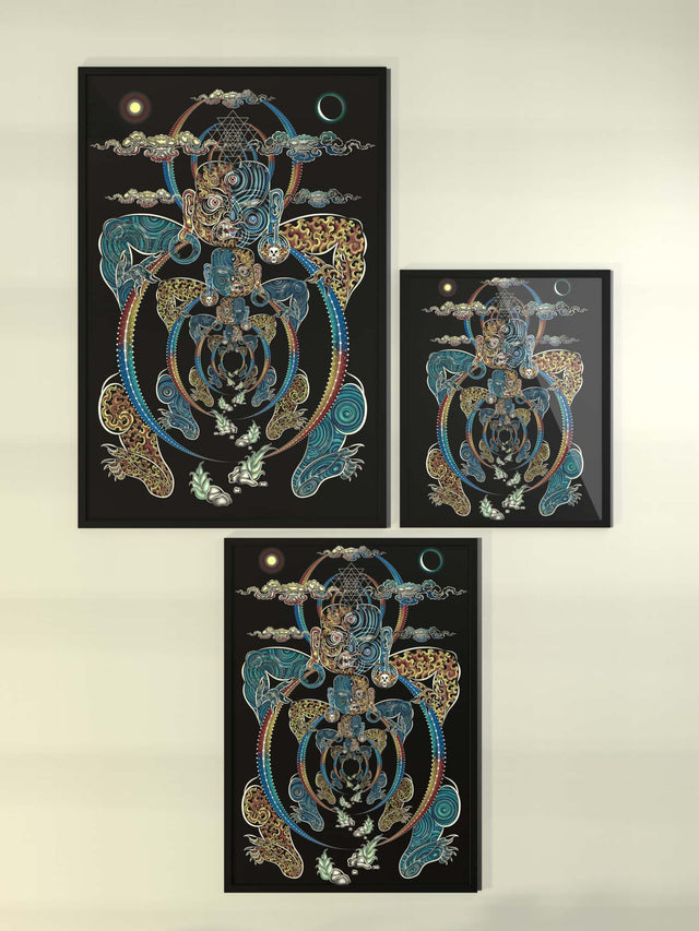 YogaBhoga gerahmtes Poster