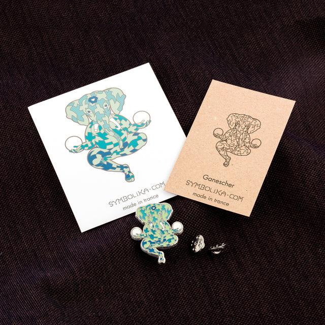 Ganesh Vibration Lapel Pin - symbolika