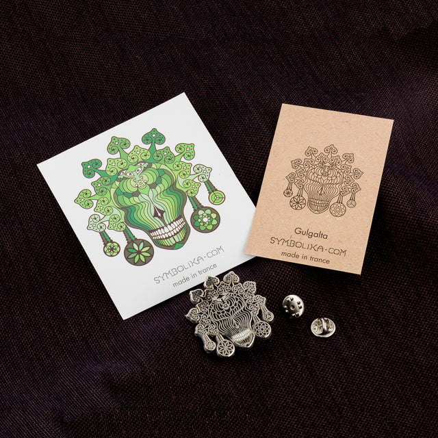 Gulgalta Black Lapel Pin - symbolika