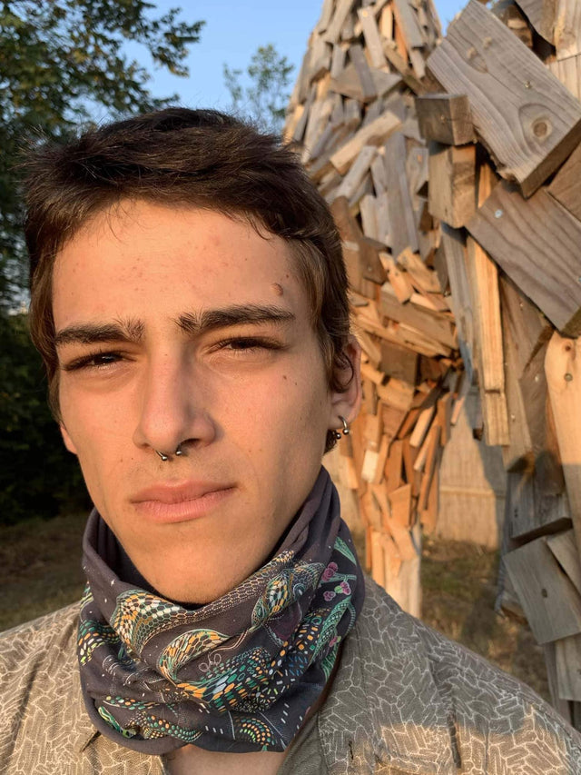 Aya Face Mask - Grey - symbolika