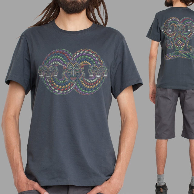 Trinfinity Men's T-Shirt - Glow in Dark Sacred Geometry