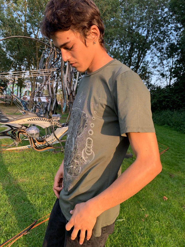 Camiseta negra para hombre con la deidad matemática hindú Ganesh