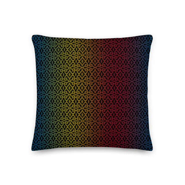Shipibo Gradient - Square Pillow (M) - symbolika