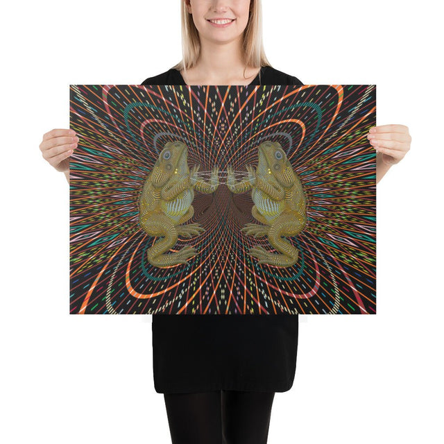 Bufo Alvarius Canvas 24 x 36 (61X91 cm)