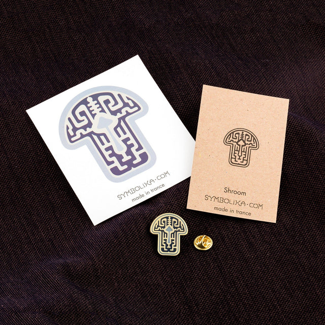 Pin de solapa de hongo