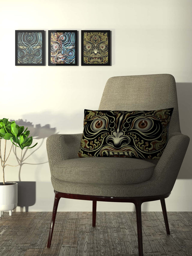 Yogabhoga Fire Face Cushion