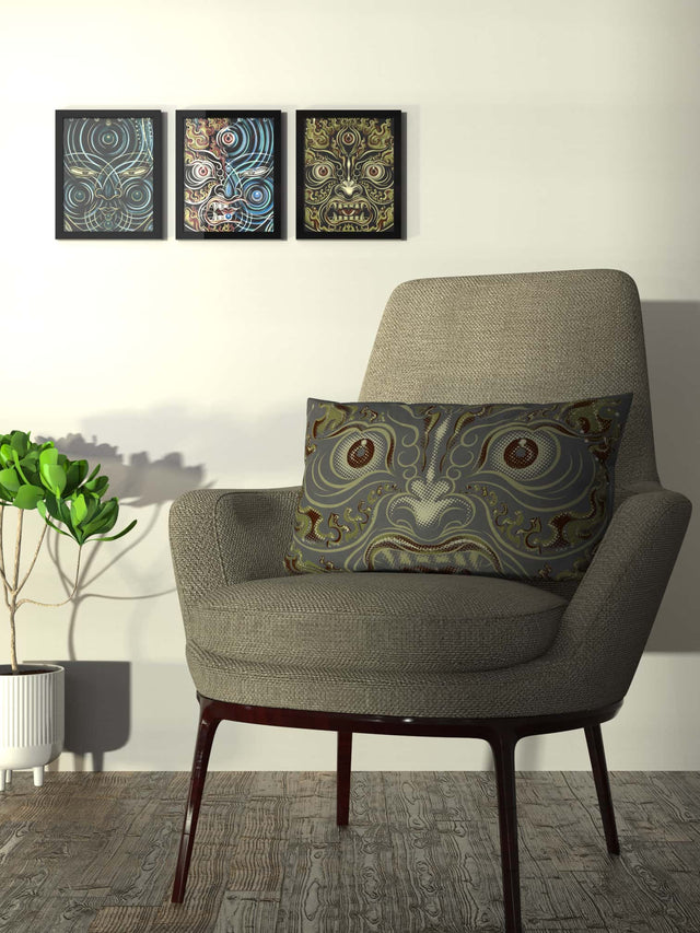 Yogabhoga Fire Face Cushion