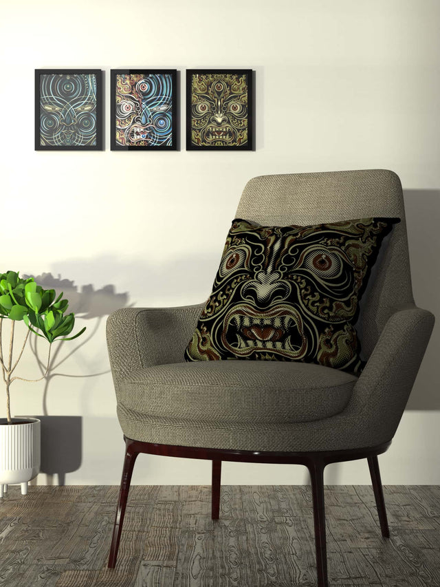 Yogabhoga Fire Face Cushion