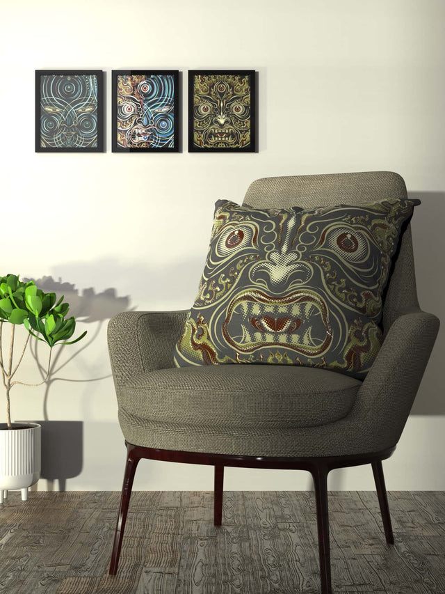 Yogabhoga Fire Face Cushion